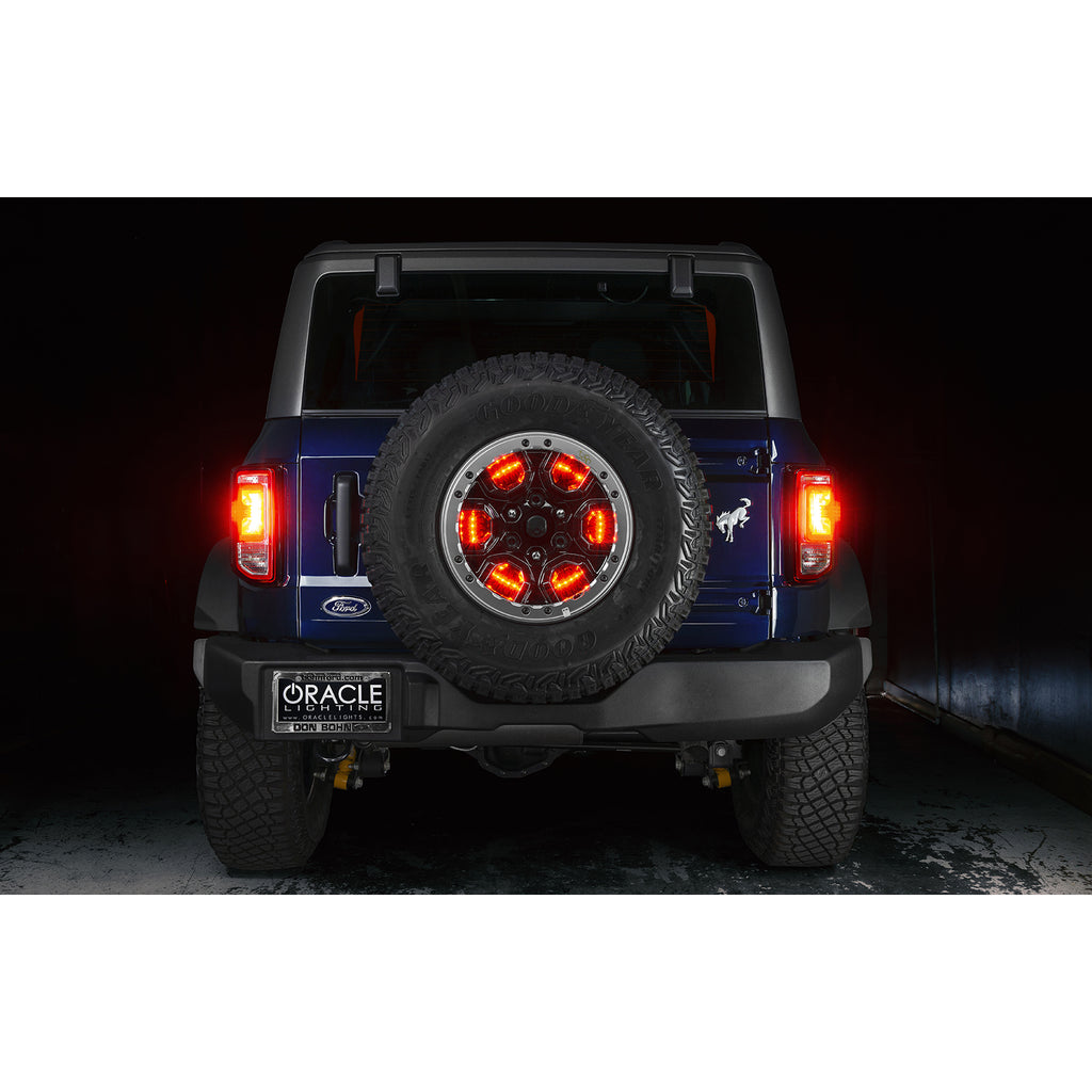 Oracle-Led-Illuminated-Wheel-Ring-3Rd-Brake-Light---Colorshift-WO-Controller