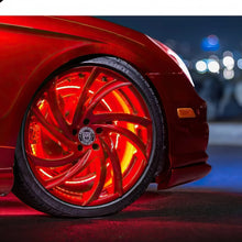 Load image into Gallery viewer, Oracle-Led-Illuminated-Wheel-Rings---Double-Led---Red