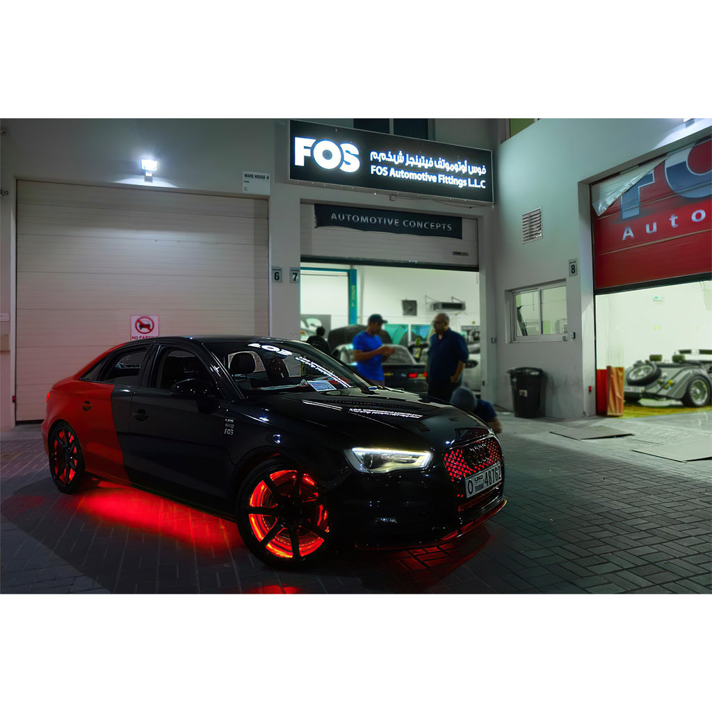 Oracle-Led-Illuminated-Wheel-Rings---Double-Led---Red