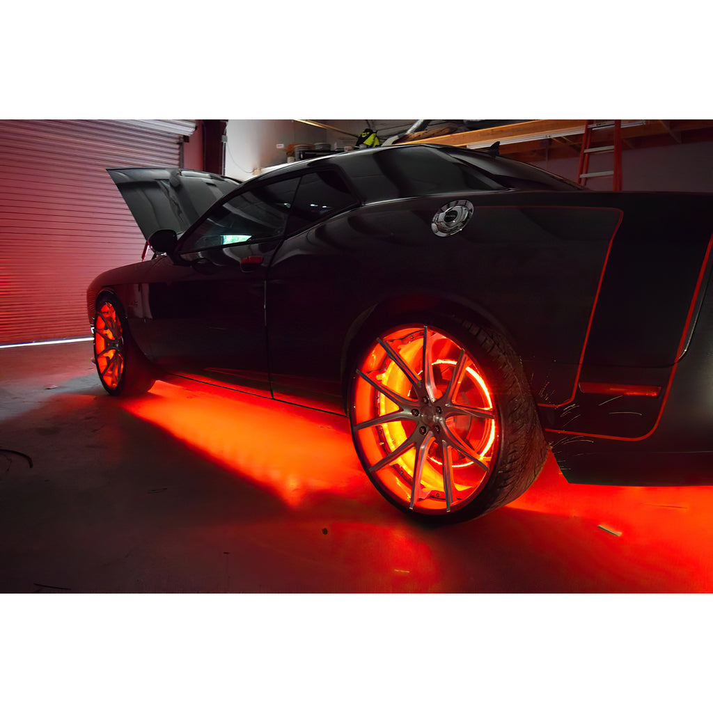 Oracle-Led-Illuminated-Wheel-Rings---Double-Led---Red