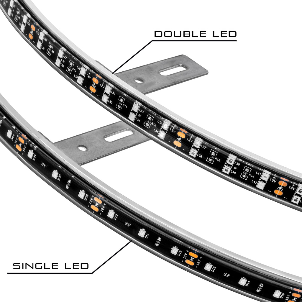 Oracle-Led-Illuminated-Wheel-Rings---Double-Led---Red