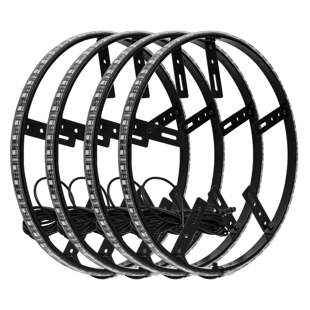 Oracle-Led-Illuminated-Wheel-Rings-For-UtvAtv--Sxs-Vehicles---Colorshift-WO-Controller