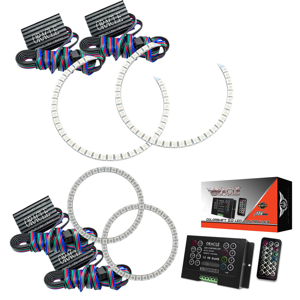Oracle-Mercedes-Benz-C-Class-08-11-Halo-Kit---Colorshift-W-2.0-Controller
