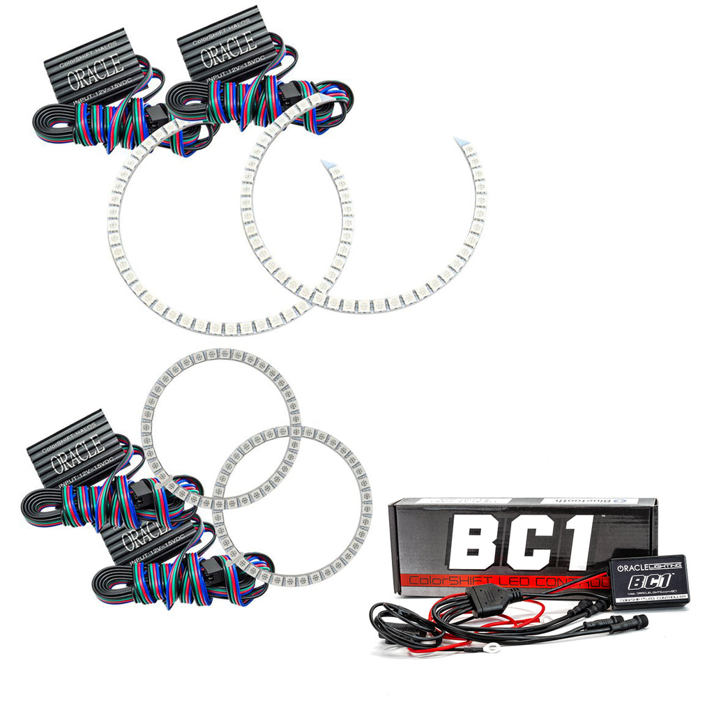 Oracle-Mercedes-Benz-C-Class-08-11-Halo-Kit---Colorshift-W-Bc1-Controller