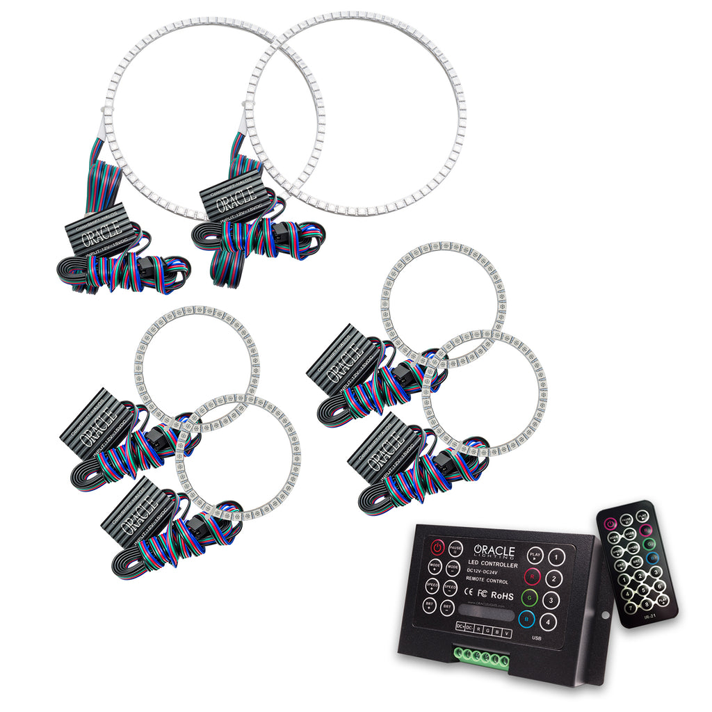Oracle-Nissan-Frontier-01-04-Halo-Kit---Triple---Colorshift-W-2.0-Controller