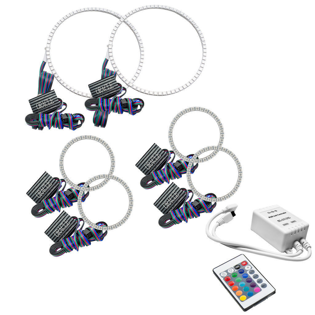 Oracle-Nissan-Frontier-01-04-Halo-Kit---Triple---Colorshift-W-Simple-Controller