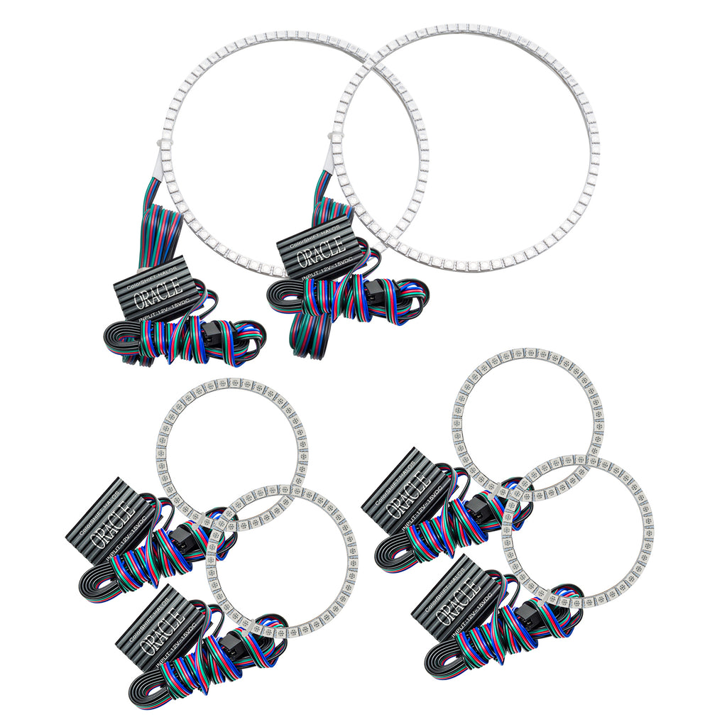 Oracle-Nissan-Frontier-01-04-Halo-Kit---Triple---Colorshift-WO-Controller