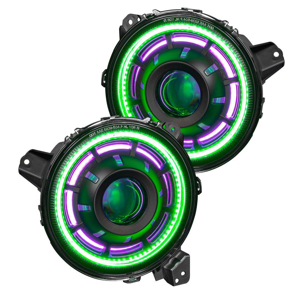 Oracle-Oculus-Bi-Led-Projector-Headlights-For-Jeep-JlGladiator-Jt---Colorshift-W-Bc1-Controller