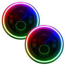 Load image into Gallery viewer, Oracle-Offroad-7In-High-Powered-Led-Headlightsblack-Bezelcolorshift-DrivePass