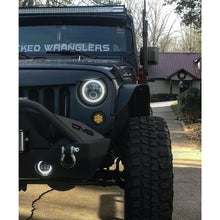 Load image into Gallery viewer, Oracle-Offroad-7In-High-Powered-Led-Headlightsblack-Bezelcolorshift-DrivePass