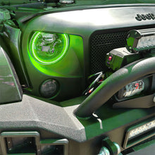 Load image into Gallery viewer, Oracle-Offroad-7In-High-Powered-Led-Headlightsblack-Bezelcolorshift-DrivePass