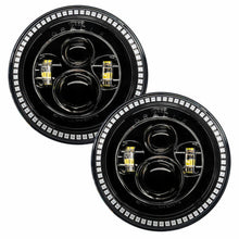 Load image into Gallery viewer, Oracle-Offroad-7In-High-Powered-Led-Headlightsblack-Bezelcolorshift-DrivePass