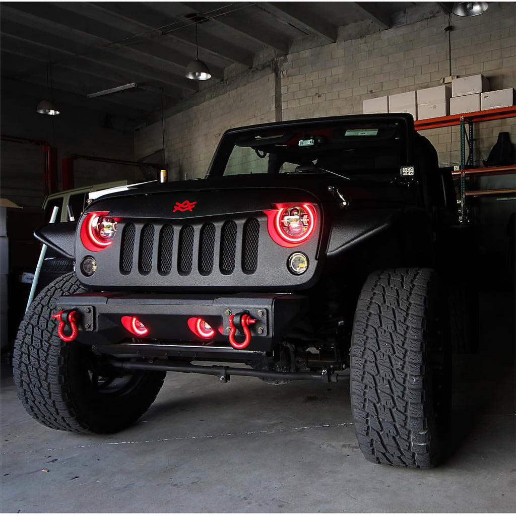 Oracle-Offroad-7In-High-Powered-Led-Headlightsblack-Bezelred-DrivePass