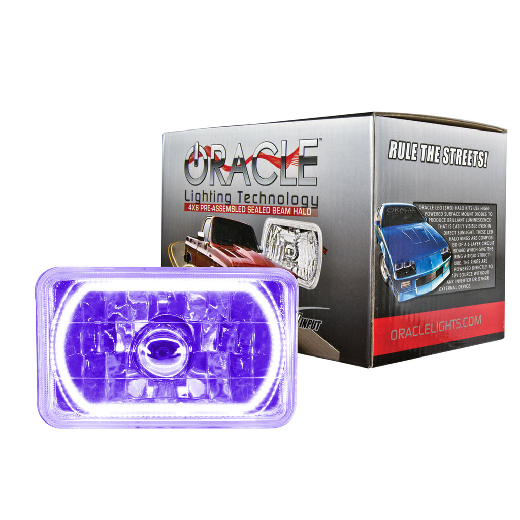 Oracle-Pre-Installed-Lights-4X6-In.-Sealed-Beam---UvPurple-Halo