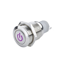 Load image into Gallery viewer, Oracle-Pre-Wired-Power-Symbol-OnOff-Flush-Mount-Led-Switch---UvPurple