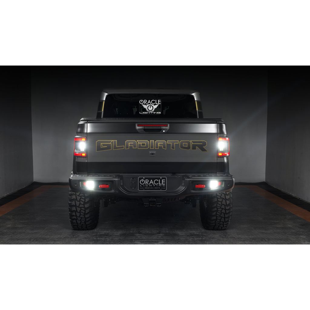 Oracle-Rear-Bumper-Led-Reverse-Lights-For-Jeep-Gladiator-Jt-W-Plug--Play-Harness---6000K