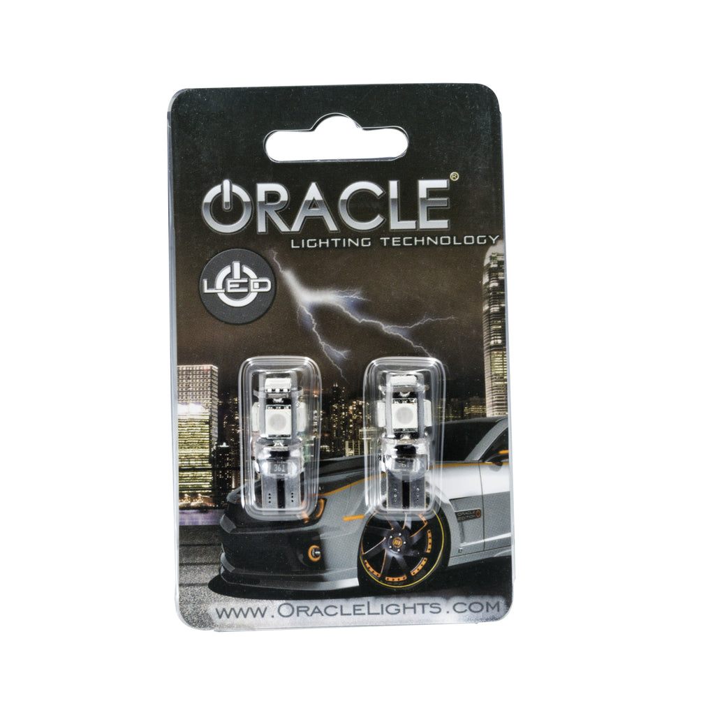 Oracle-T10-5-Led-3-Chip-Smd-Bulbs-(Pair)---Amber