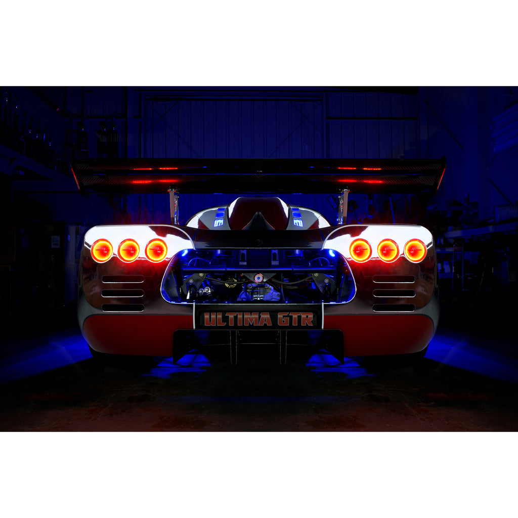 Oracle-Ultima-Gtr-Led-Waterproof-Tail-Light-Halo-Kit---6-Rings---Red