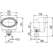 Load image into Gallery viewer, Oval-100-Double-Beam-Halogen-Work-Lamp12v-H3-(Cr)-Retail-Clamshell