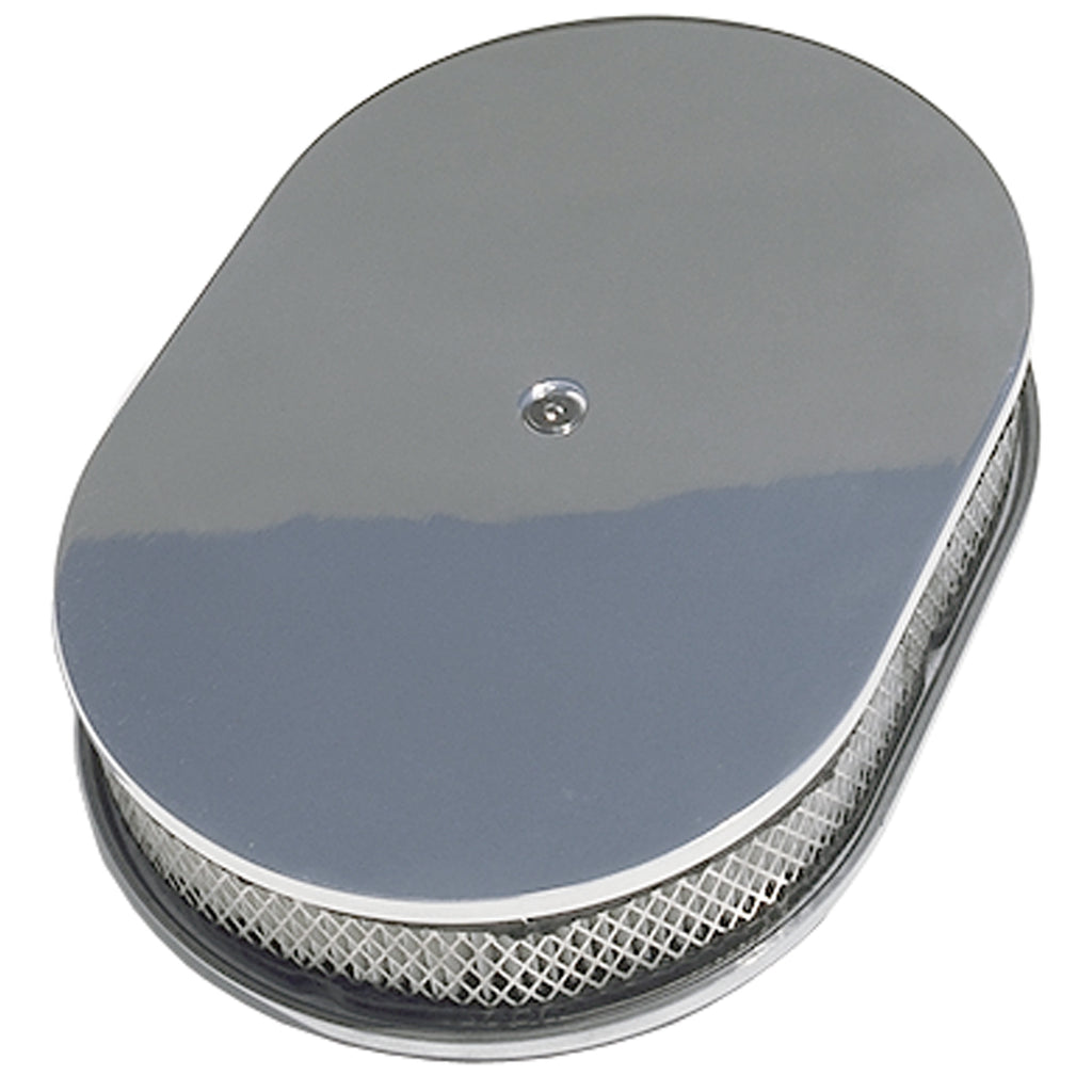Oval-Air-Cleaner-Set-Plain;-8-38-In.-Width,-15-In.-Length--Aluminum
