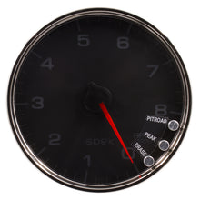 Load image into Gallery viewer, AutoMeter P23831 GAUGE, TACHOMETER, 5", 8K RPM, W/SHIFT LIGHT &amp; PEAK MEM, BLACK/CHROME, SPEK-PRO