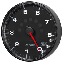 Load image into Gallery viewer, AutoMeter P238328 GAUGE, TACHOMETER, 5", 8K RPM, W/SHIFT LIGHT &amp; PEAK MEM, BLACK/BLACK, SPEK-PRO