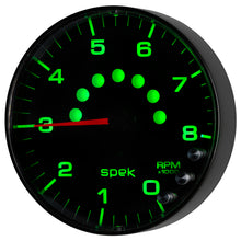 Load image into Gallery viewer, AutoMeter P238328 GAUGE, TACHOMETER, 5", 8K RPM, W/SHIFT LIGHT &amp; PEAK MEM, BLACK/BLACK, SPEK-PRO