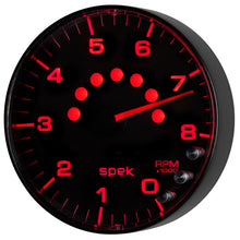 Load image into Gallery viewer, AutoMeter P238328 GAUGE, TACHOMETER, 5", 8K RPM, W/SHIFT LIGHT &amp; PEAK MEM, BLACK/BLACK, SPEK-PRO