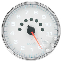 Load image into Gallery viewer, AutoMeter P23911 GAUGE, TACHOMETER, 5", 11K RPM, W/SHIFT LIGHT &amp; PEAK MEM, WHITE/CHROME, SPEK-PRO