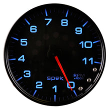 Load image into Gallery viewer, AutoMeter P23932 GAUGE, TACHOMETER, 5", 11K RPM, W/SHIFT LIGHT &amp; PEAK MEM, BLACK/BLACK, SPEK-PRO