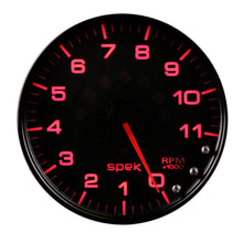 Load image into Gallery viewer, AutoMeter P23932 GAUGE, TACHOMETER, 5", 11K RPM, W/SHIFT LIGHT &amp; PEAK MEM, BLACK/BLACK, SPEK-PRO