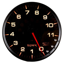 Load image into Gallery viewer, AutoMeter P23952 GAUGE, TACHOMETER, 5", 11K RPM, W/SHIFT LIGHT &amp; PEAK MEM, BLACK/SMOKE/BLK, SPEK