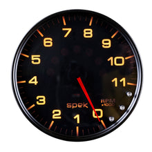 Load image into Gallery viewer, AutoMeter P23952 GAUGE, TACHOMETER, 5", 11K RPM, W/SHIFT LIGHT &amp; PEAK MEM, BLACK/SMOKE/BLK, SPEK