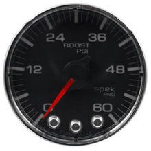 Load image into Gallery viewer, AutoMeter P304318 GAUGE, BOOST, 2 1/16", 60PSI, STEPPER MOTOR W/PEAK &amp; WARN, BLK/CHRM, SPEK-PRO