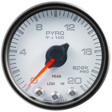 Load image into Gallery viewer, AutoMeter P31012 GAUGE, PYRO. (EGT), 2 1/16", 2000?F, STEPPER MOTOR W/PEAK &amp; WARN, WHT/BLK, SPEK