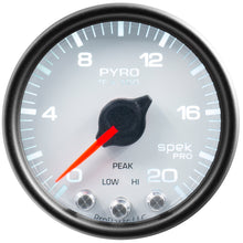 Load image into Gallery viewer, AutoMeter P31012 GAUGE, PYRO. (EGT), 2 1/16", 2000?F, STEPPER MOTOR W/PEAK &amp; WARN, WHT/BLK, SPEK