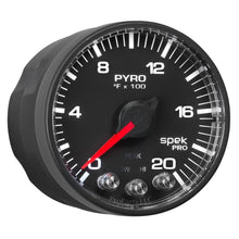 Load image into Gallery viewer, AutoMeter P310328 GAUGE, PYRO. (EGT), 2 1/16", 2000?F, STEPPER MOTOR W/PEAK &amp; WARN, BLK/BLK, SPEK