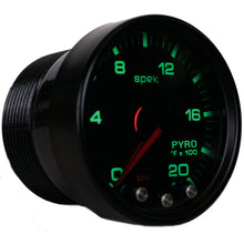 Load image into Gallery viewer, AutoMeter P31052 GAUGE, PYRO. (EGT), 2 1/16", 2000?F, STEPPER MOTOR W/PEAK &amp; WRN, BK/SMK/BK, SPEK