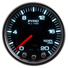 Load image into Gallery viewer, AutoMeter P31052 GAUGE, PYRO. (EGT), 2 1/16", 2000?F, STEPPER MOTOR W/PEAK &amp; WRN, BK/SMK/BK, SPEK