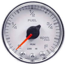 Load image into Gallery viewer, AutoMeter P31211 GAUGE, FUEL LEVEL, 2 1/16", 0-270O PROGRAMMABLE, WHT/CHRM, SPEK-PRO