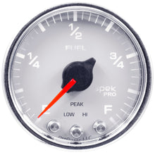 Load image into Gallery viewer, AutoMeter P31211 GAUGE, FUEL LEVEL, 2 1/16", 0-270O PROGRAMMABLE, WHT/CHRM, SPEK-PRO
