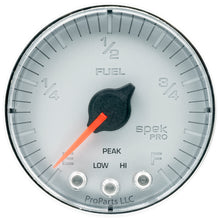 Load image into Gallery viewer, AutoMeter P312218 GAUGE, FUEL LEVEL, 2 1/16", 0-270O PROGRAMMABLE, SLVR/CHRM, SPEK-PRO