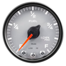 Load image into Gallery viewer, AutoMeter P31222 GAUGE, FUEL LEVEL, 2 1/16", 0-270O PROGRAMMABLE, SLVR/BLK, SPEK-PRO
