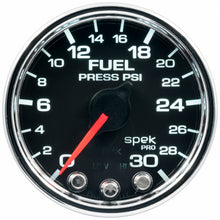 Load image into Gallery viewer, AutoMeter P31631 GAUGE, FUEL PRESS, 2 1/16", 30PSI, STEPPER MOTOR W/PEAK &amp; WARN, BLK/CHRM, SPEK