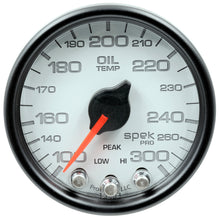 Load image into Gallery viewer, AutoMeter P32212 GAUGE, OIL TEMP, 2 1/16", 300?F, STEPPER MOTOR W/PEAK &amp; WARN, WHT/BLK, SPEK-PRO