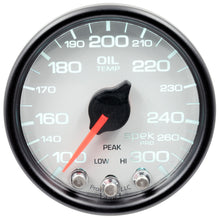 Load image into Gallery viewer, AutoMeter P32212 GAUGE, OIL TEMP, 2 1/16", 300?F, STEPPER MOTOR W/PEAK &amp; WARN, WHT/BLK, SPEK-PRO