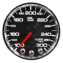 Load image into Gallery viewer, AutoMeter P32231 GAUGE, OIL TEMP, 2 1/16", 300?F, STEPPER MOTOR W/PEAK &amp; WARN, BLK/CHRM, SPEK-PRO