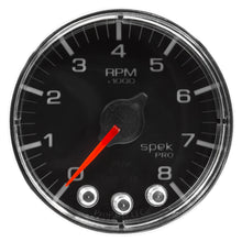 Load image into Gallery viewer, AutoMeter P334318 GAUGE, TACH, 2 1/16", 8K RPM, W/ SHIFT LIGHT &amp; PEAK MEM, BLK/CHRM, SPEK-PRO