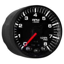Load image into Gallery viewer, AutoMeter P334328 GAUGE, TACH, 2 1/16", 8K RPM, W/ SHIFT LIGHT &amp; PEAK MEM, BLK/BLK, SPEK-PRO