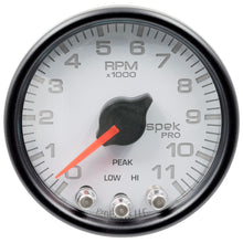 Load image into Gallery viewer, AutoMeter P33612 GAUGE, TACH, 2 1/16", 11K RPM, W/ SHIFT LIGHT &amp; PEAK MEM, WHT/BLK, SPEK-PRO